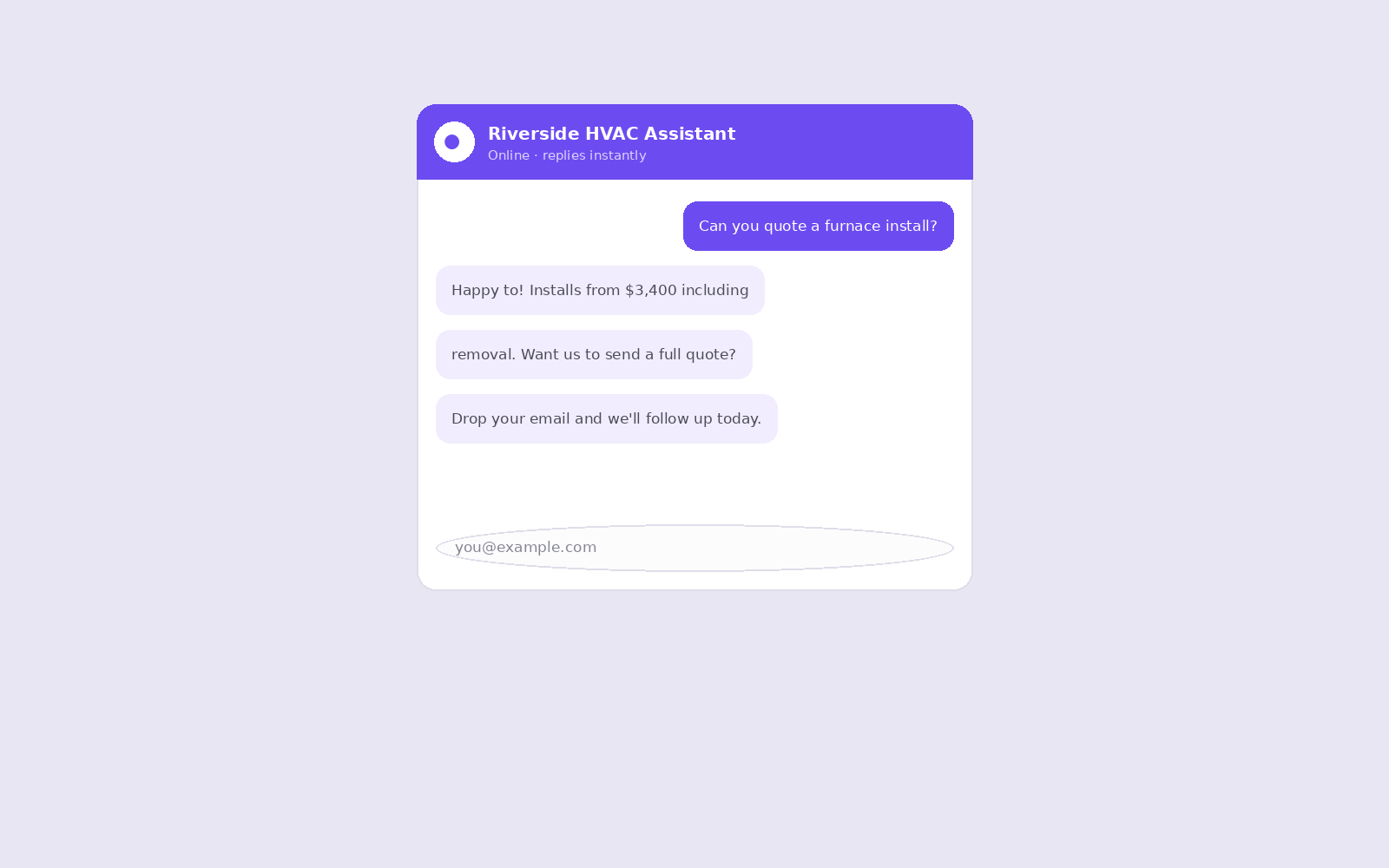 The lead ask in a real conversation